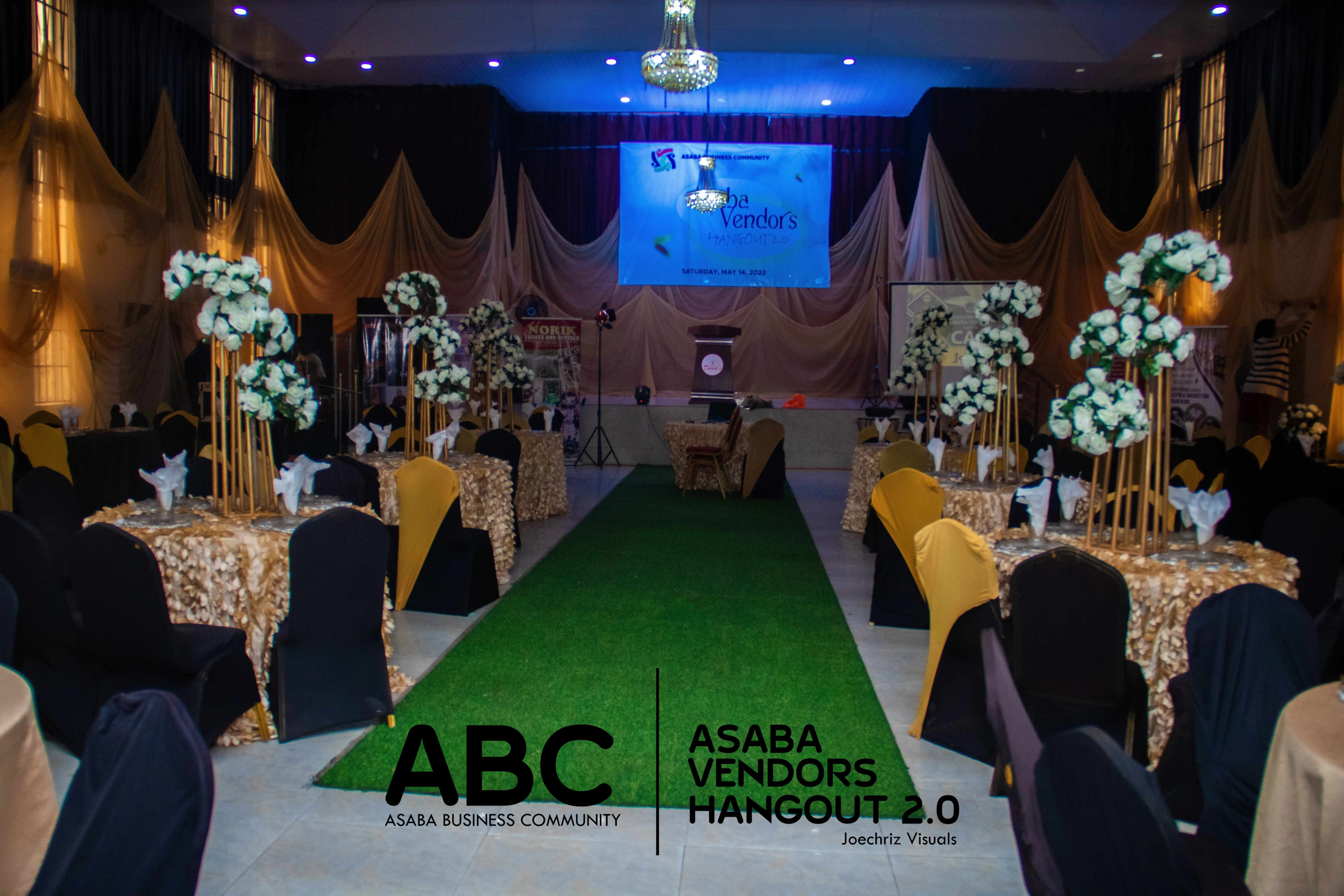 Community leaders and vendors at an Asaba Business Community planning session